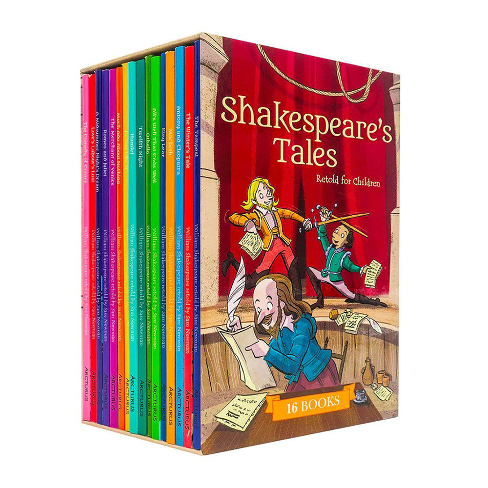 16pc Arcturus Shakespeare's Tales Retold For Children Reading Book 8y+