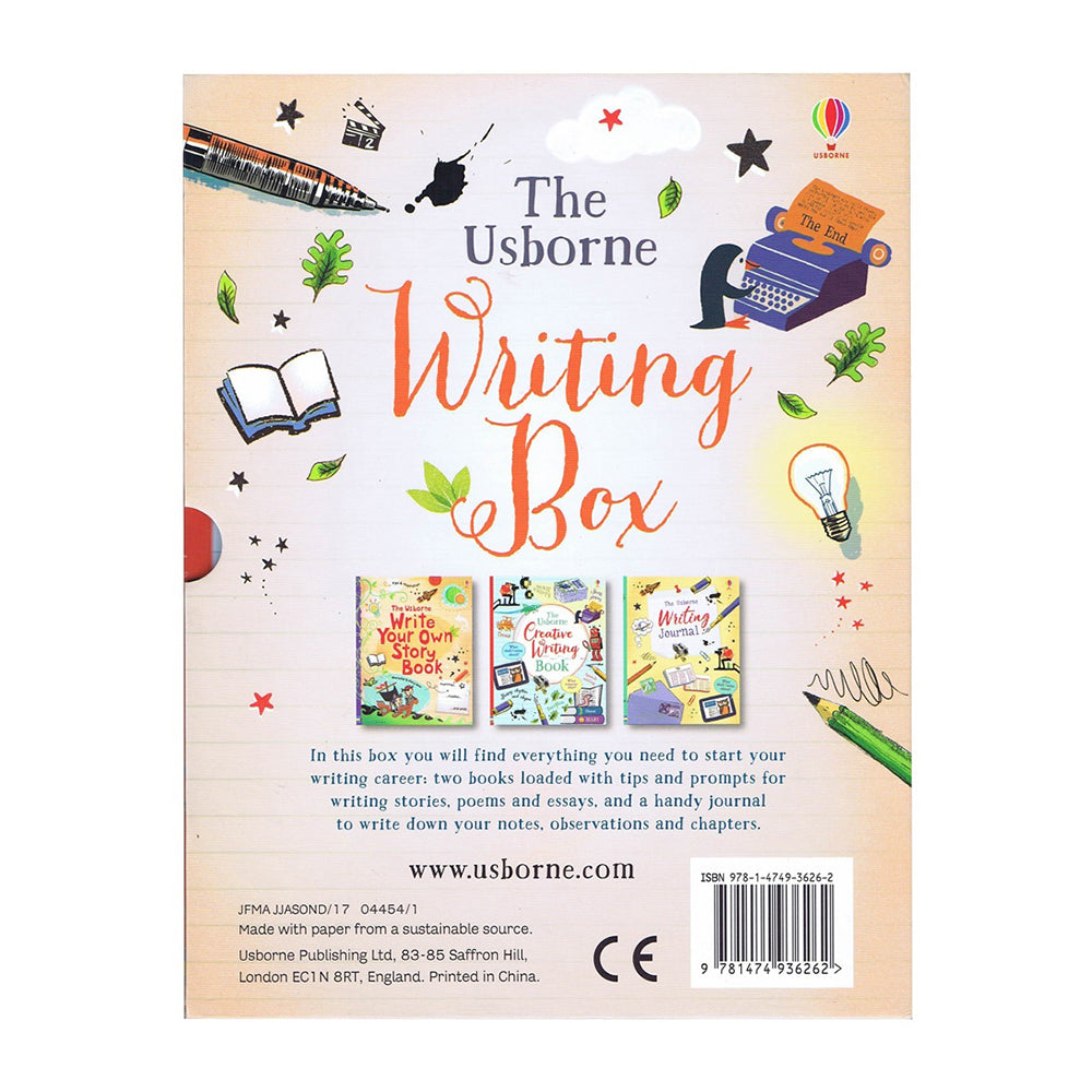 3pc Usborne Writing Box Story Book/Journal Set Kids/Children 8y+