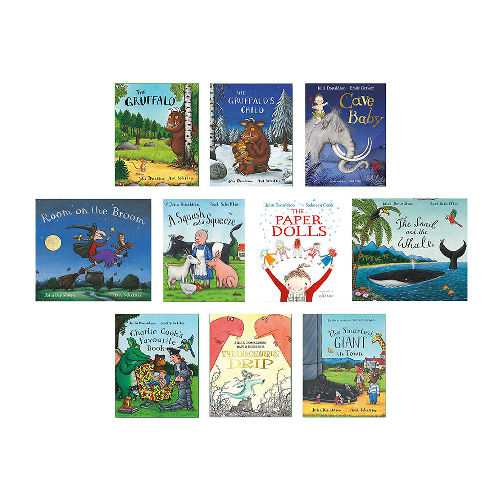 10pc Julia Donaldson Collection Kids Reading Book Set