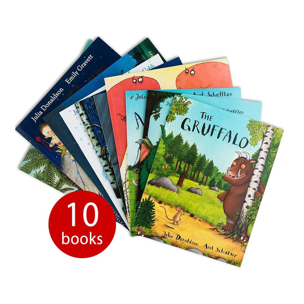 10pc Julia Donaldson Collection Kids Reading Book Set