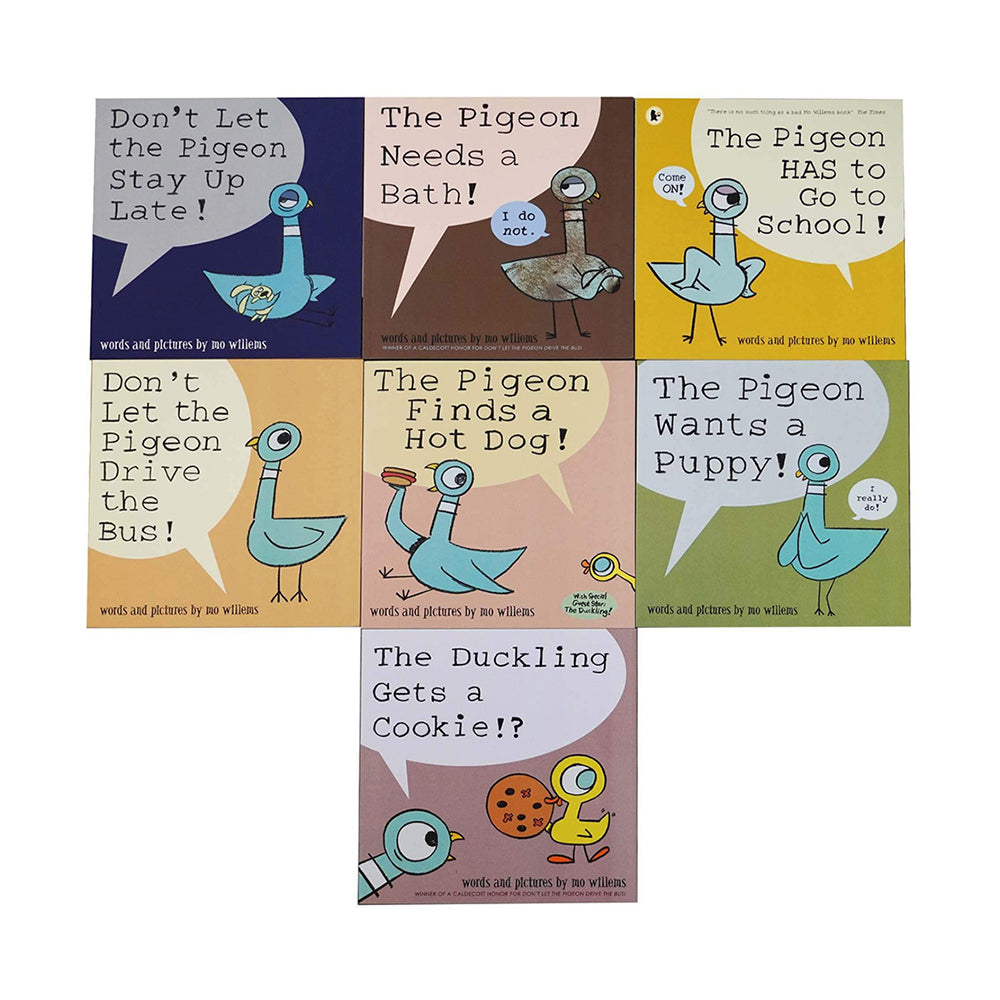 7pc Walker The Mo Willems Pigeon Book Collection Set 5y+