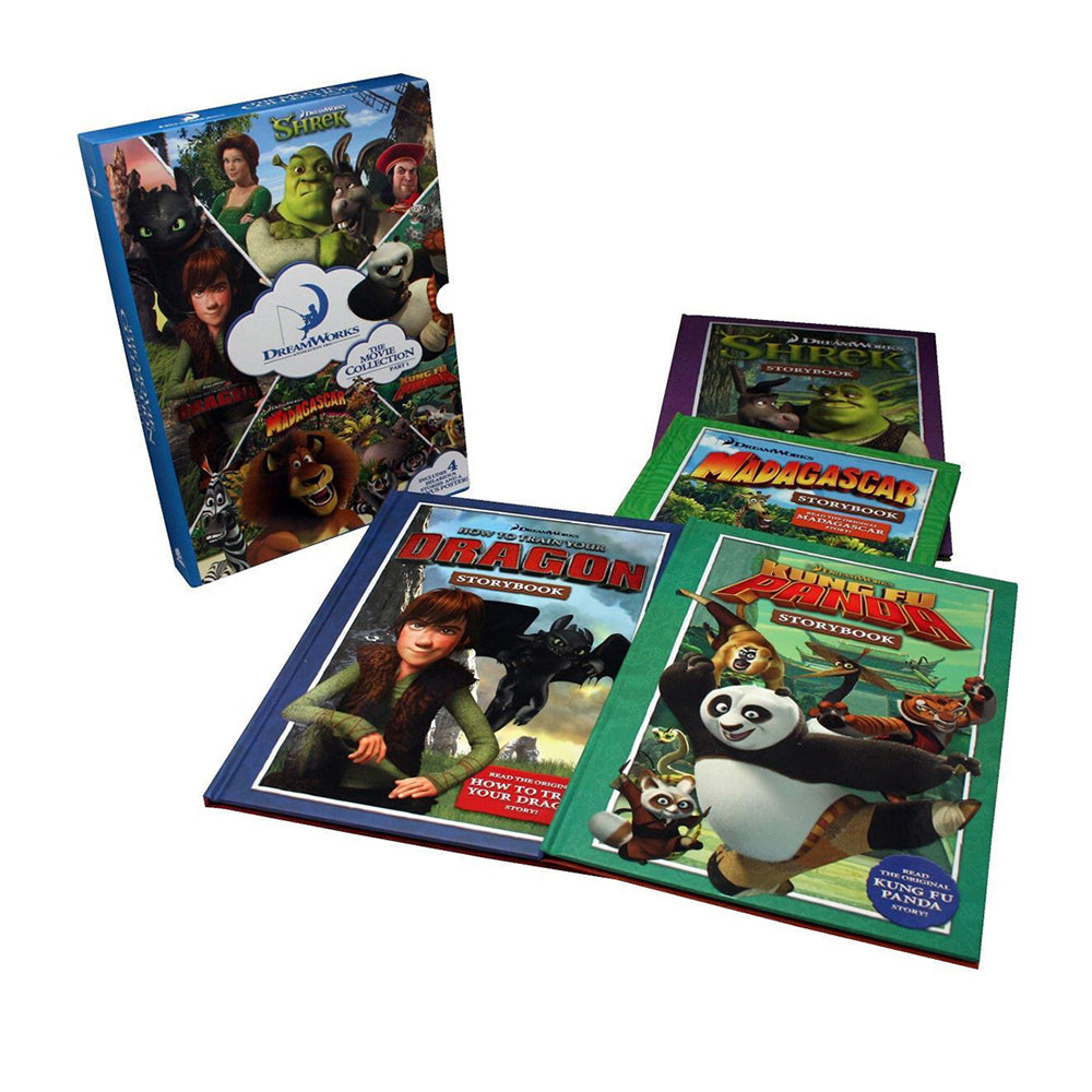4pc Dreamworks Book Collection Part-1 w/ Slipcase & Poster Set