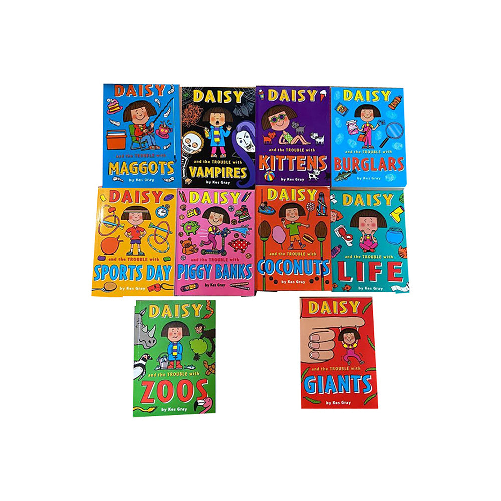 10pc Daisy & The Trouble Collection Kids Reading Book 8y+