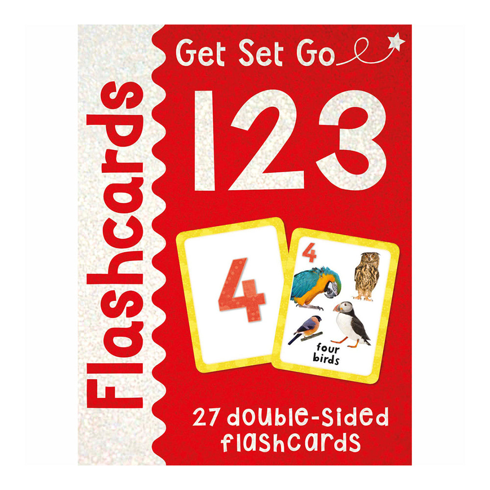 4PK Miles Kelly Get Set Go Letters/Numbers Learning Flashcards