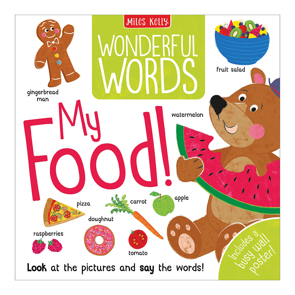 4pc Miles Kelly First Words Library Kids Reading Book