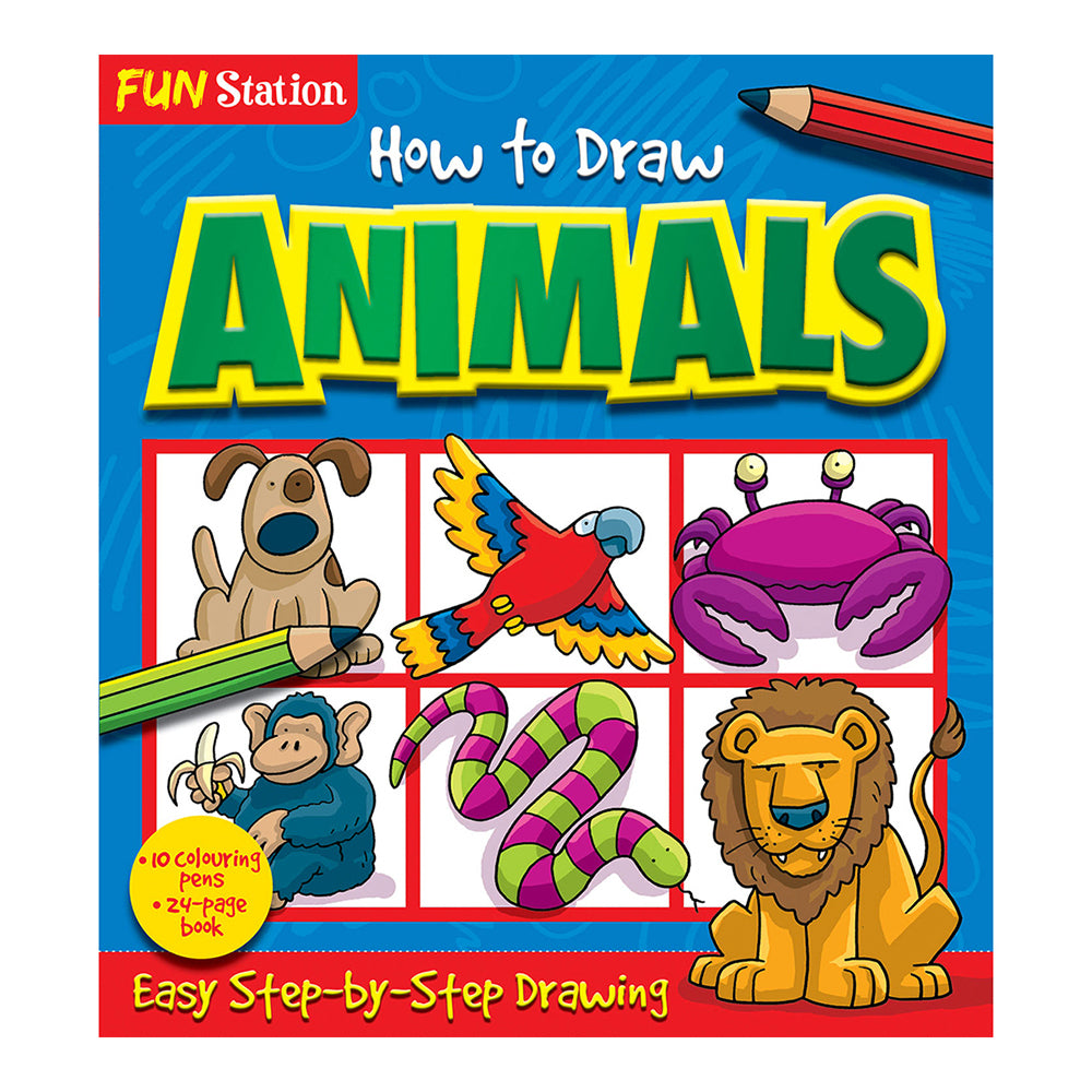 Fun Stations How to Draw Animals Kids Art Craft 5y+
