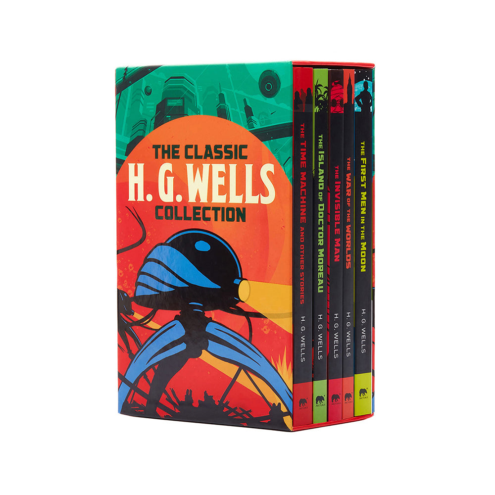 5pc Arcturus The Classic H.G. Wells Collection Reading Book