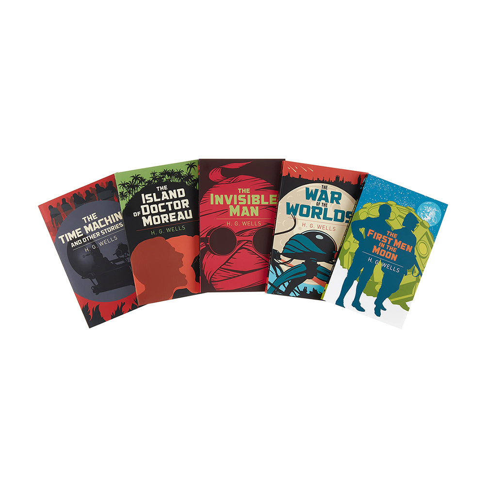 5pc Arcturus The Classic H.G. Wells Collection Reading Book