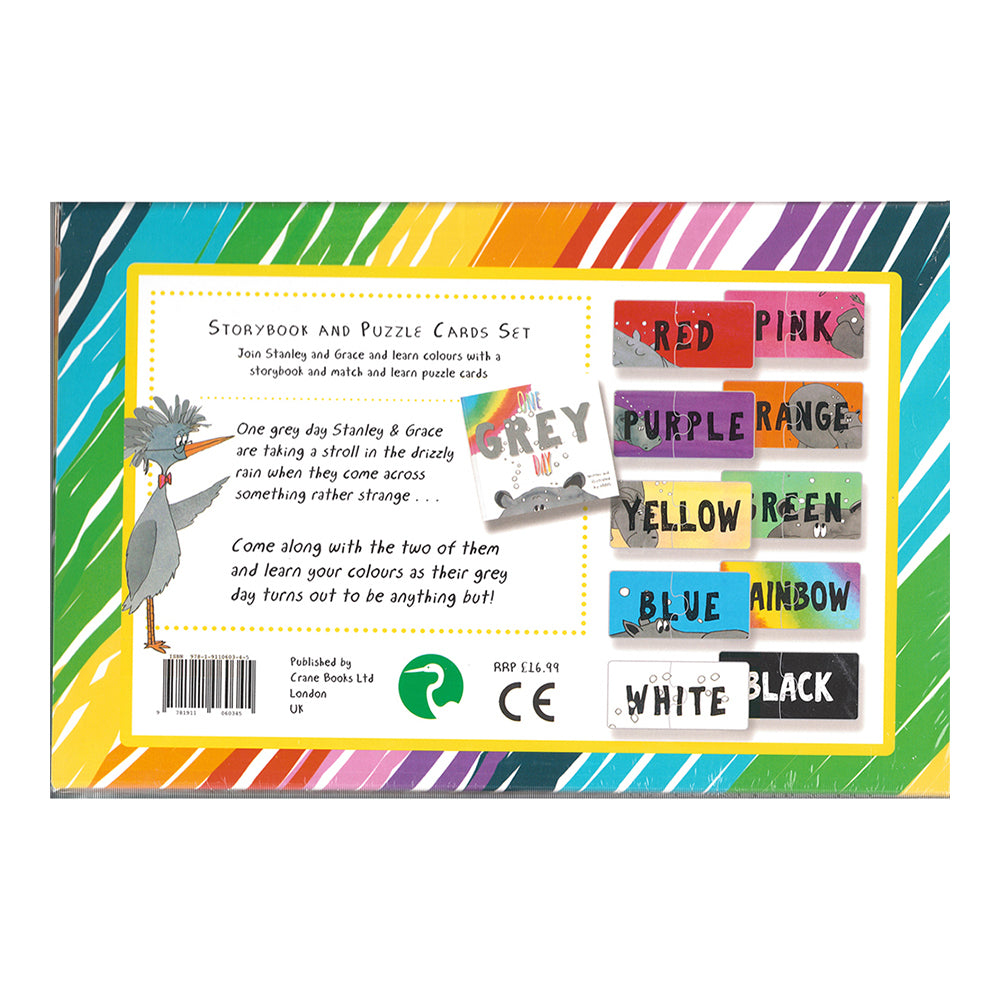 Crane Press Match & Learn Colours Storybook/Puzzle Cards Set Kids 2+