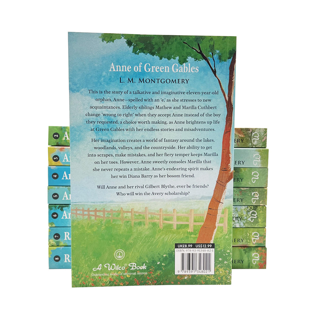 8pc Wilco Anne Of Green Gables Reading Book Collection 8y+