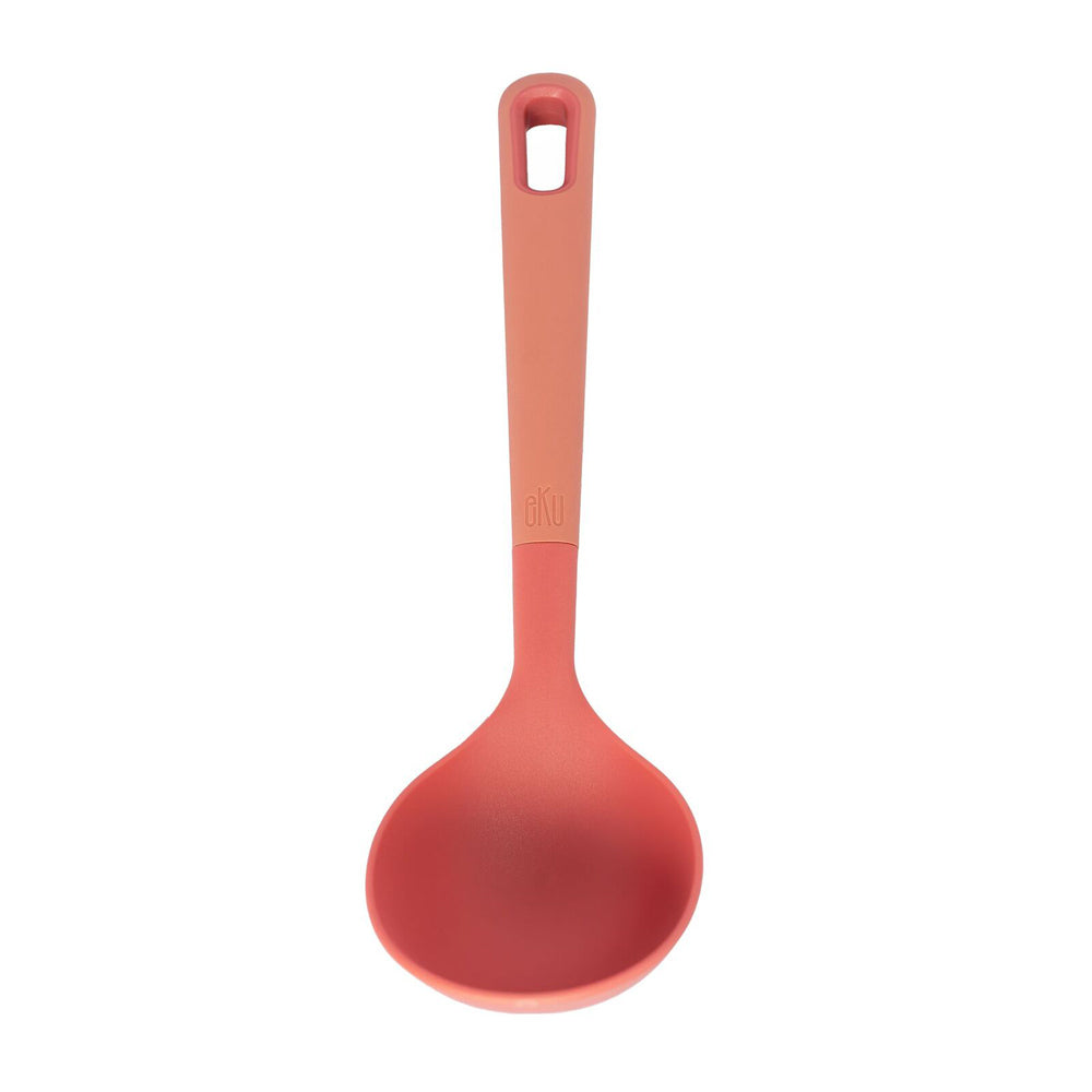 59005-eku-upcycle-soft-grip-kitchen-ladle-spoon-salmon-pink