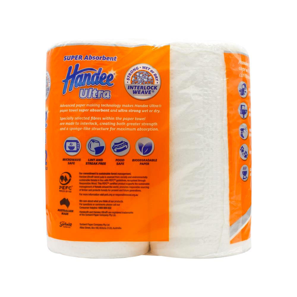 2264193-2pc-handee-ultra-60-sheets-paper-towel-white-22-5x20-5cm