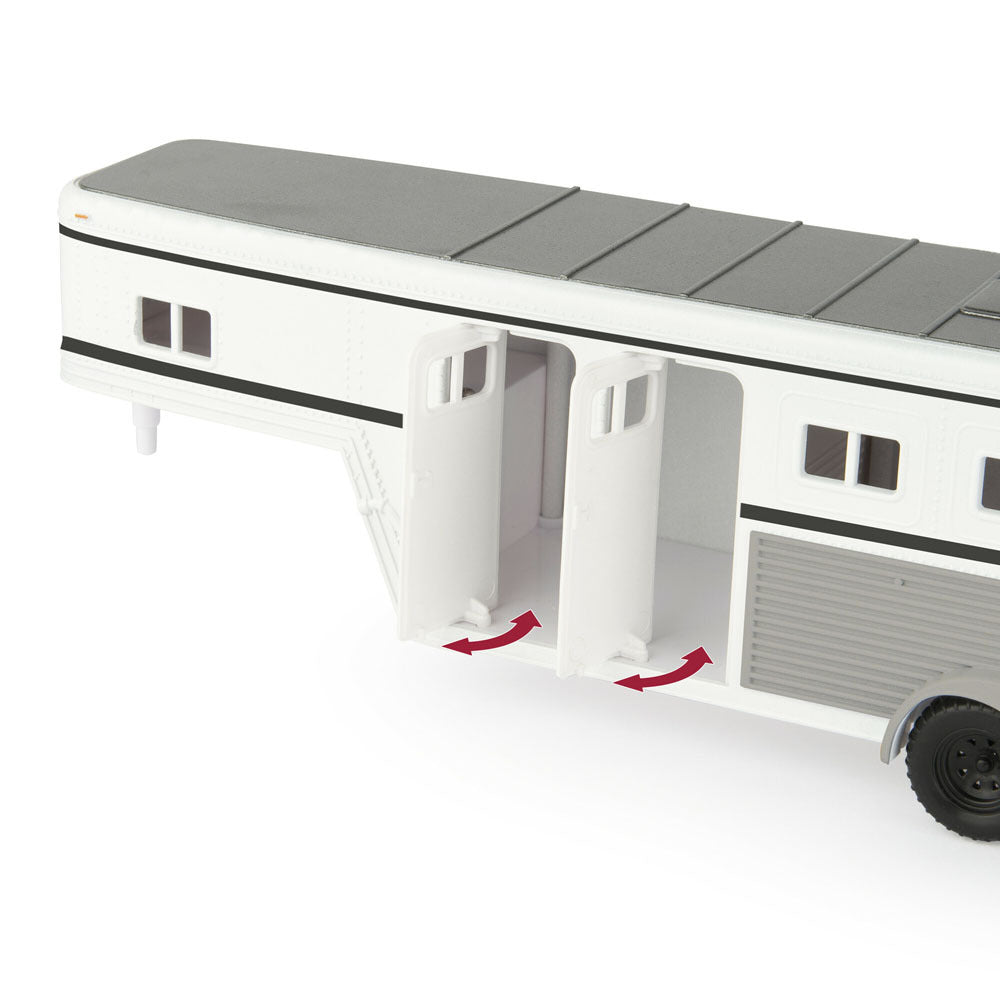 46800-john-deere-1-32-ford-f-350-pickup-w-horse-trailer-horses-3y