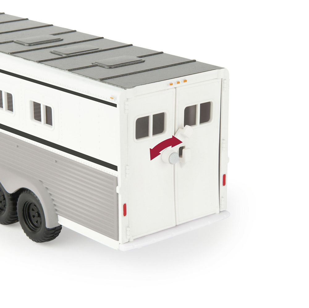 46800-john-deere-1-32-ford-f-350-pickup-w-horse-trailer-horses-3y