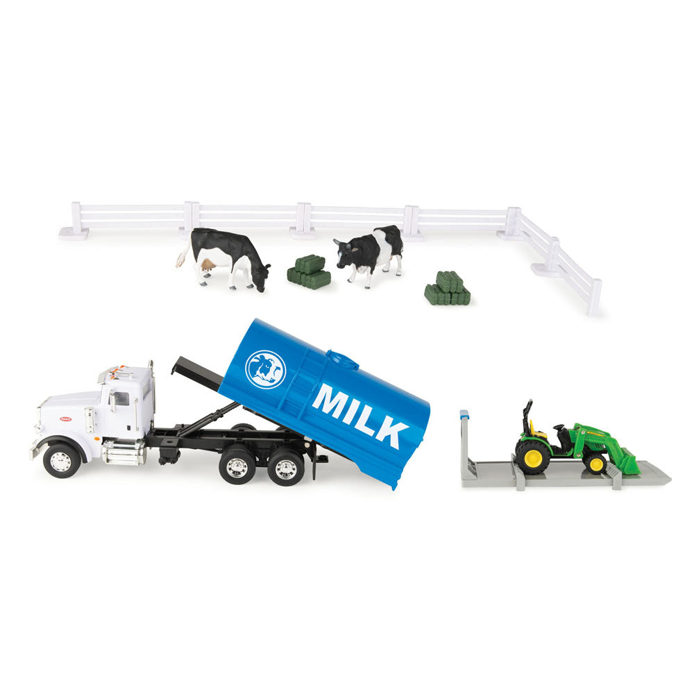 47496-18pc-john-deere-1-32-peterbilt-semi-switch-n-load-playset-3y