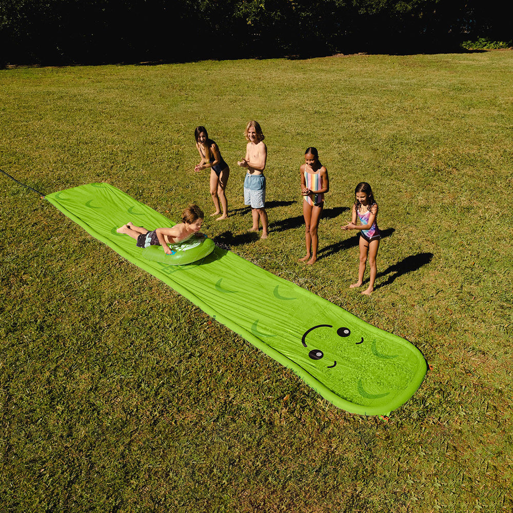 22-bsl-3937-bigmouth-inc-549cm-pickle-splash-slide-kids-outdoor-fun-play-green