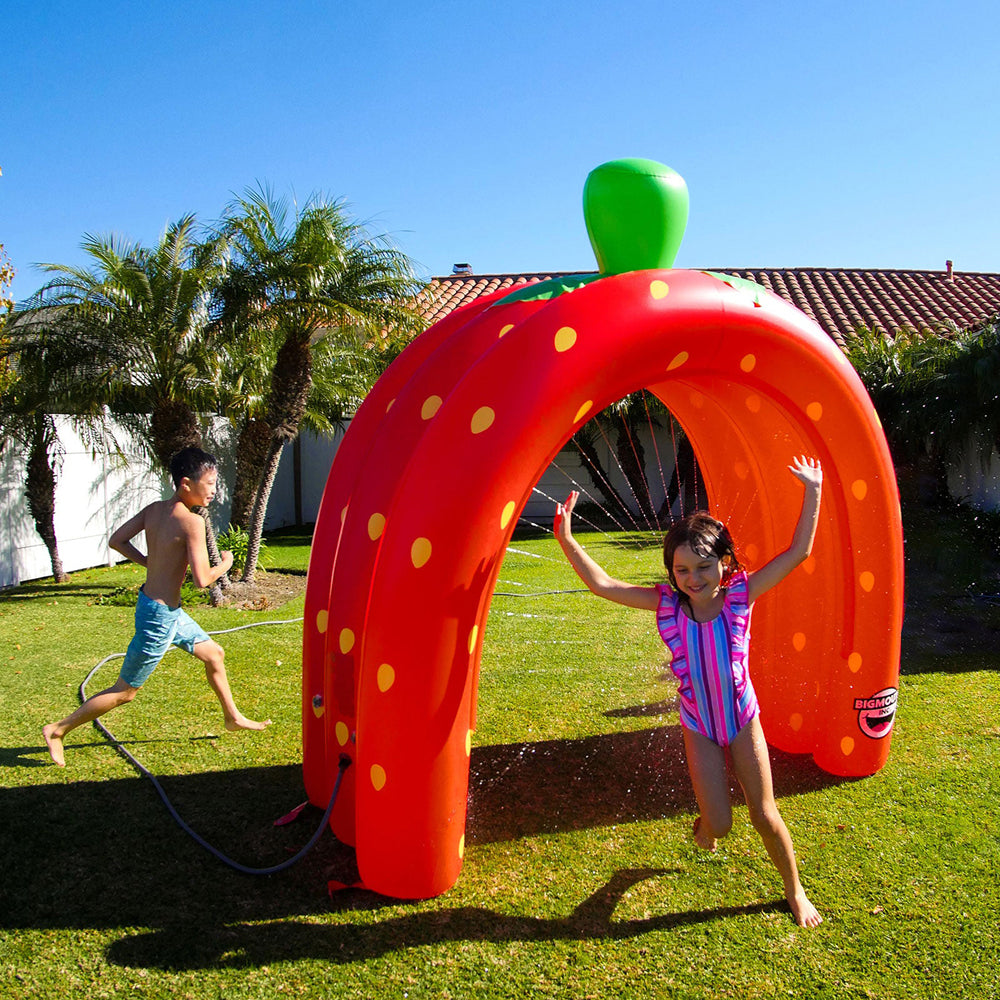 22-bys-3917-bigmouth-inc-inflatable-strawberry-tunnel-water-sprinkler-kids-outdoor-toy