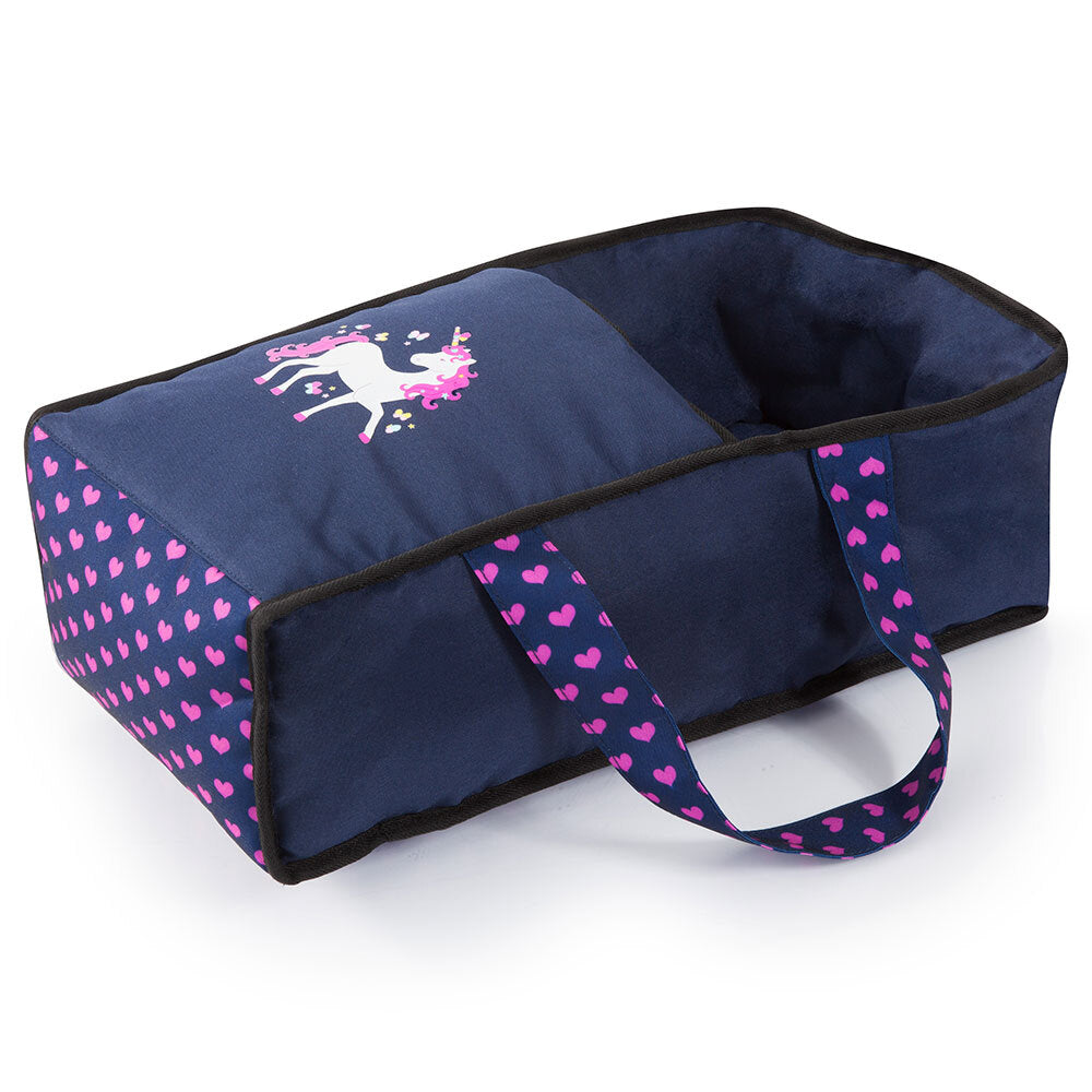 13654aa-bayer-city-star-72cm-doll-pram-dark-blue-w-pink-hearts-unicorn