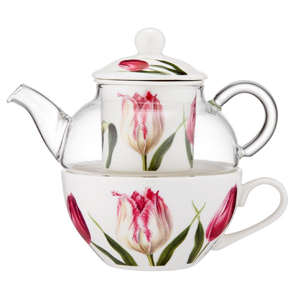 519425-ashdene-tea-for-one-floral-symphony-tulip-bone-china-glass