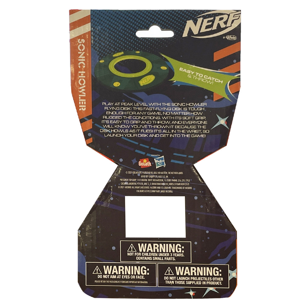 Nerf Sonic Howler Flying Disc Assorted