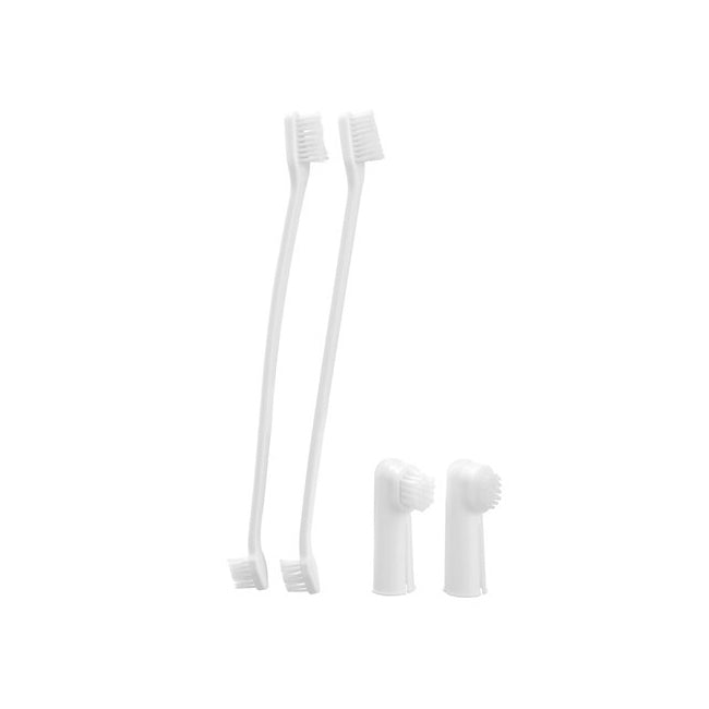 34443-4pc-paws-and-claws-pet-dental-care-toothbrush-finger-brush-set