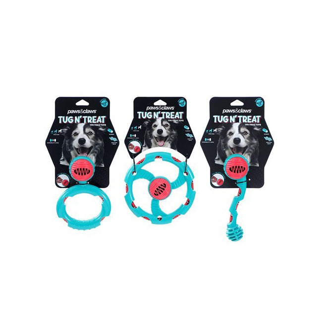 37376-paws-and-claws-tug-n-treat-tpr-dog-toy-16x16x6cm-assorted-designs