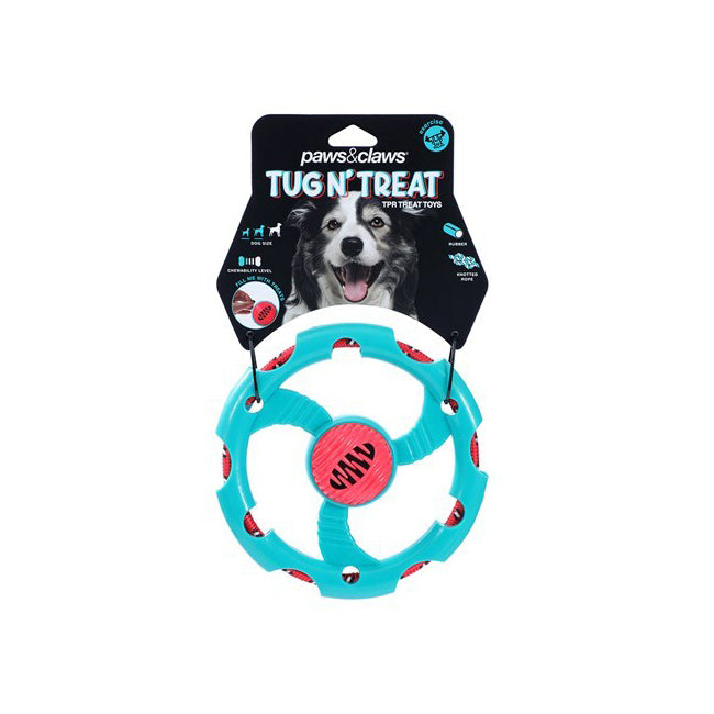 37376-paws-and-claws-tug-n-treat-tpr-dog-toy-16x16x6cm-assorted-designs
