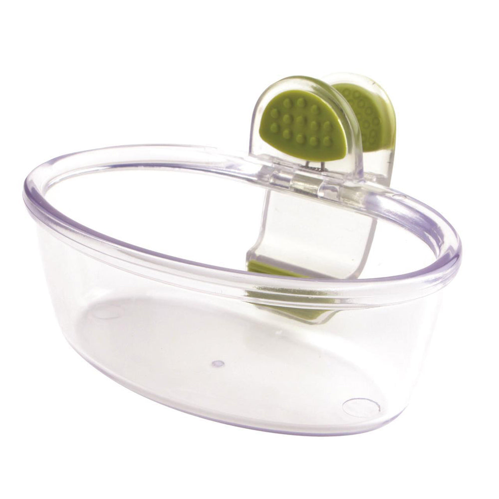104686-dexas-klipkup-11cm-plastic-1-cup-serving-dip-container-clear-green
