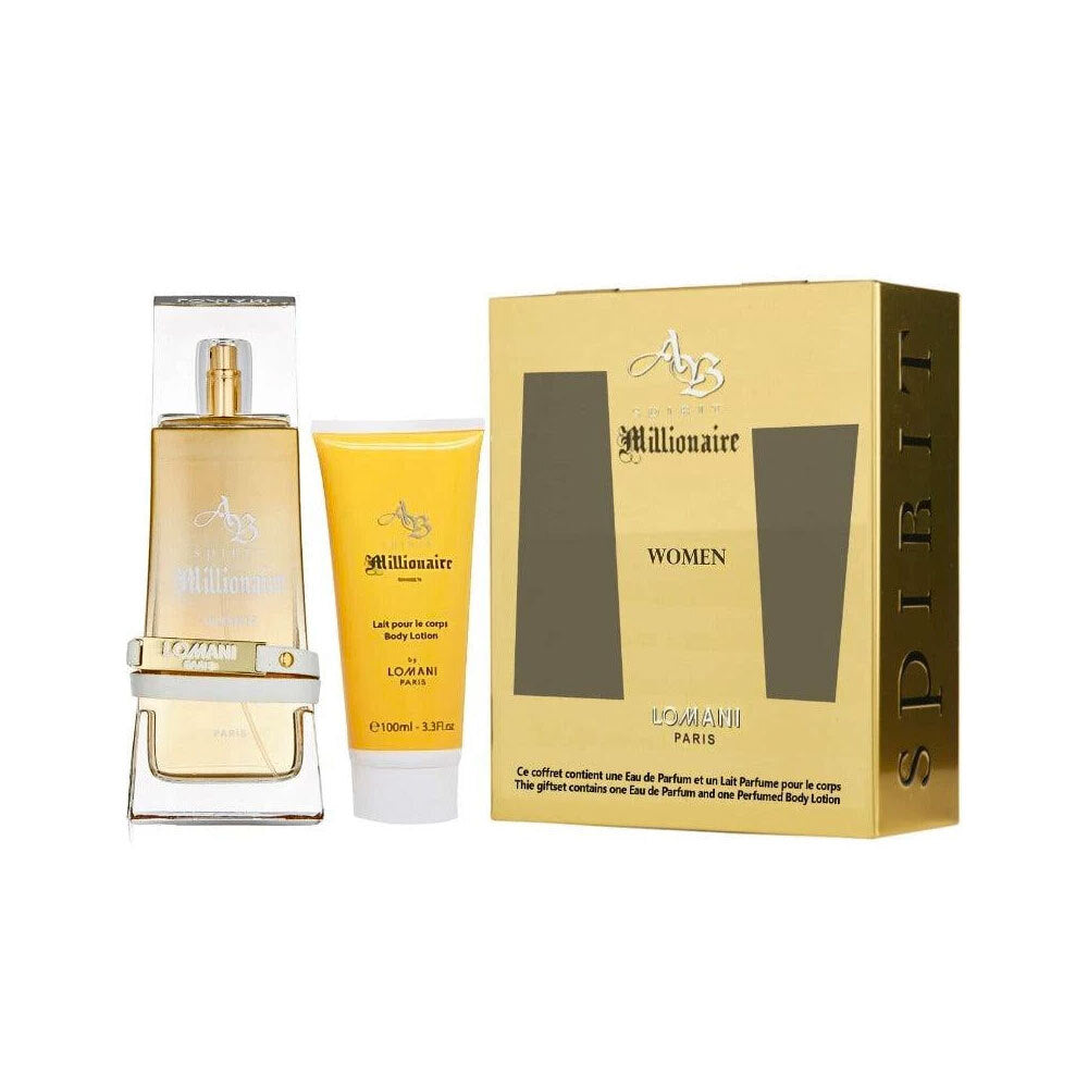 37611-2pc-lomani-ab-spirit-millionaire-woman-100ml-edp-100ml-body-lotion