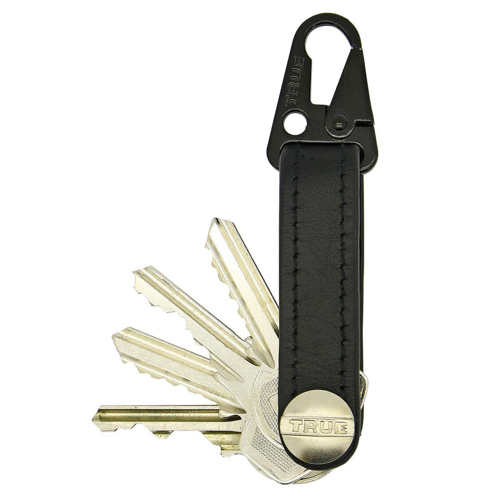 112219-connect-leather-carabiner-keybiner-key-ring-holder-black-14cm