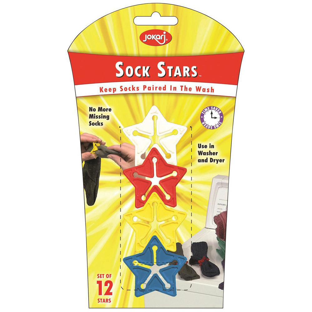 105227-12pc-jokari-sock-stars-laundry-washer-dryer-set-assorted-19cm