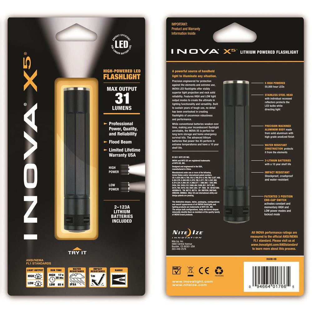 105113-nite-ize-x5-aluminium-5-led-flashlight-dual-mode-black