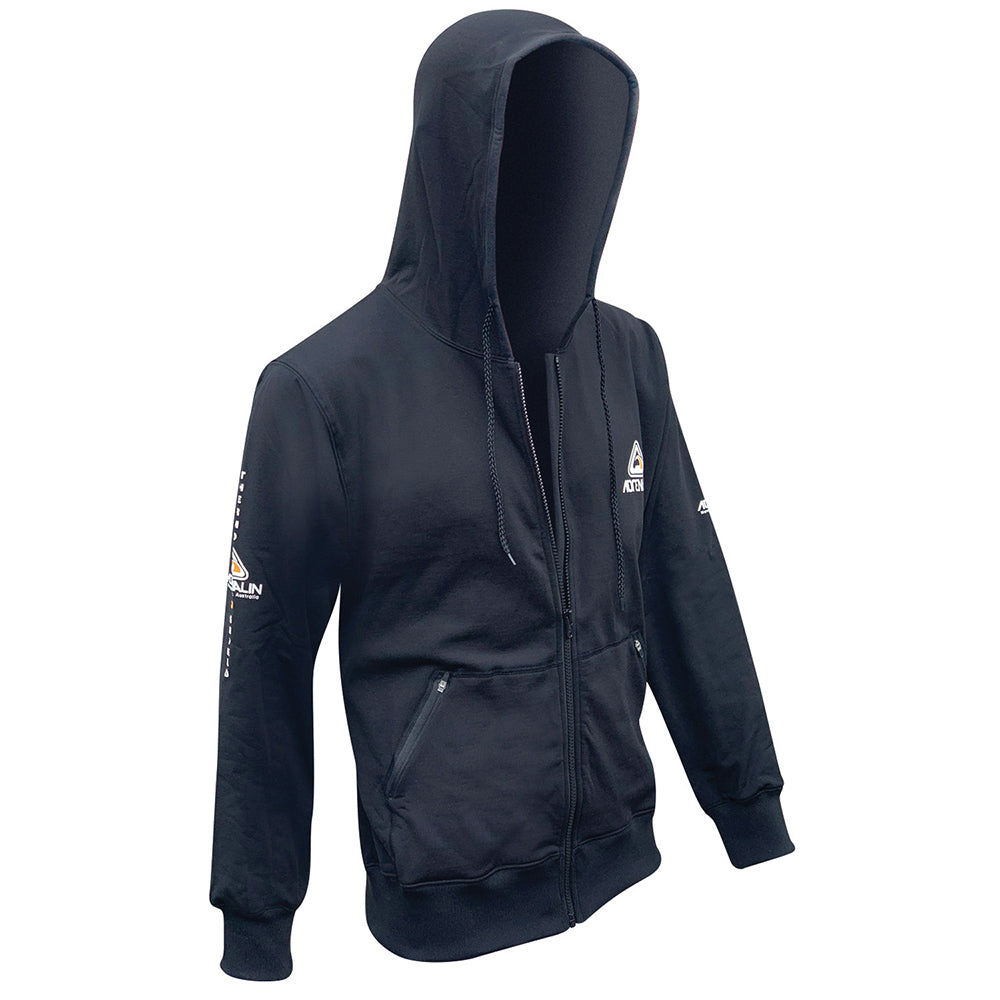 Adrenalin Black Thermal Outdoor Jacket Large 2P Thermo Shield Zip-Front Hoodie