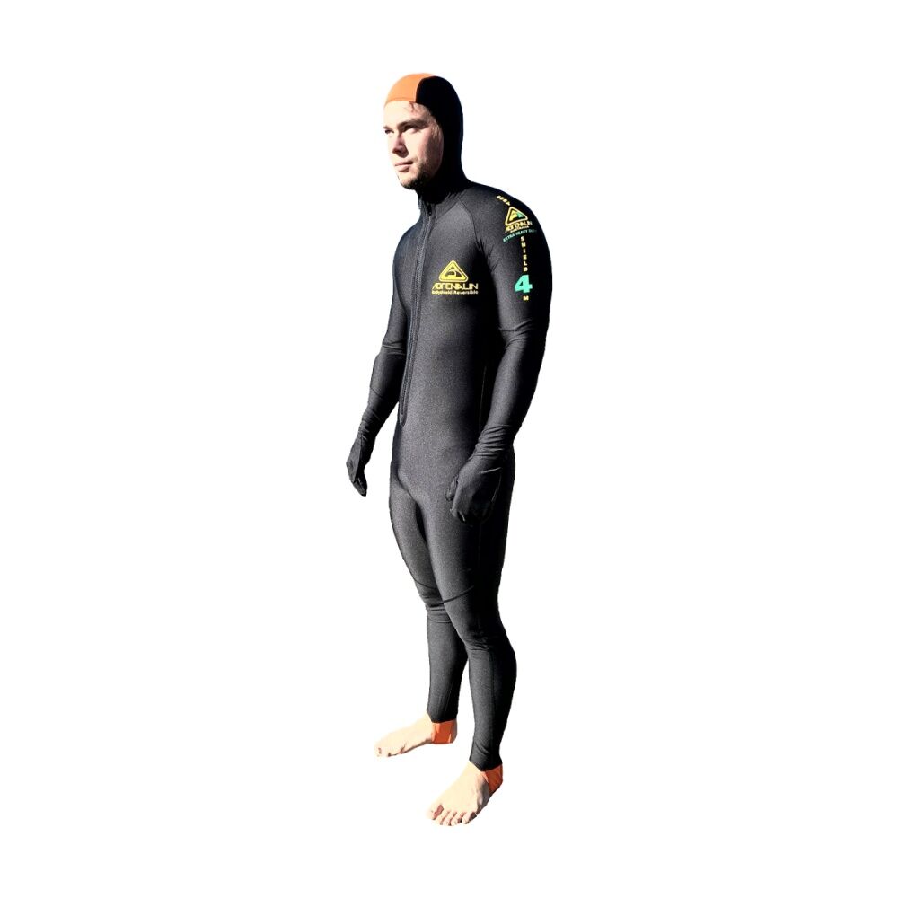 Adrenaline BodyShield Microfibre Hooded Reversible Dive Suit Black