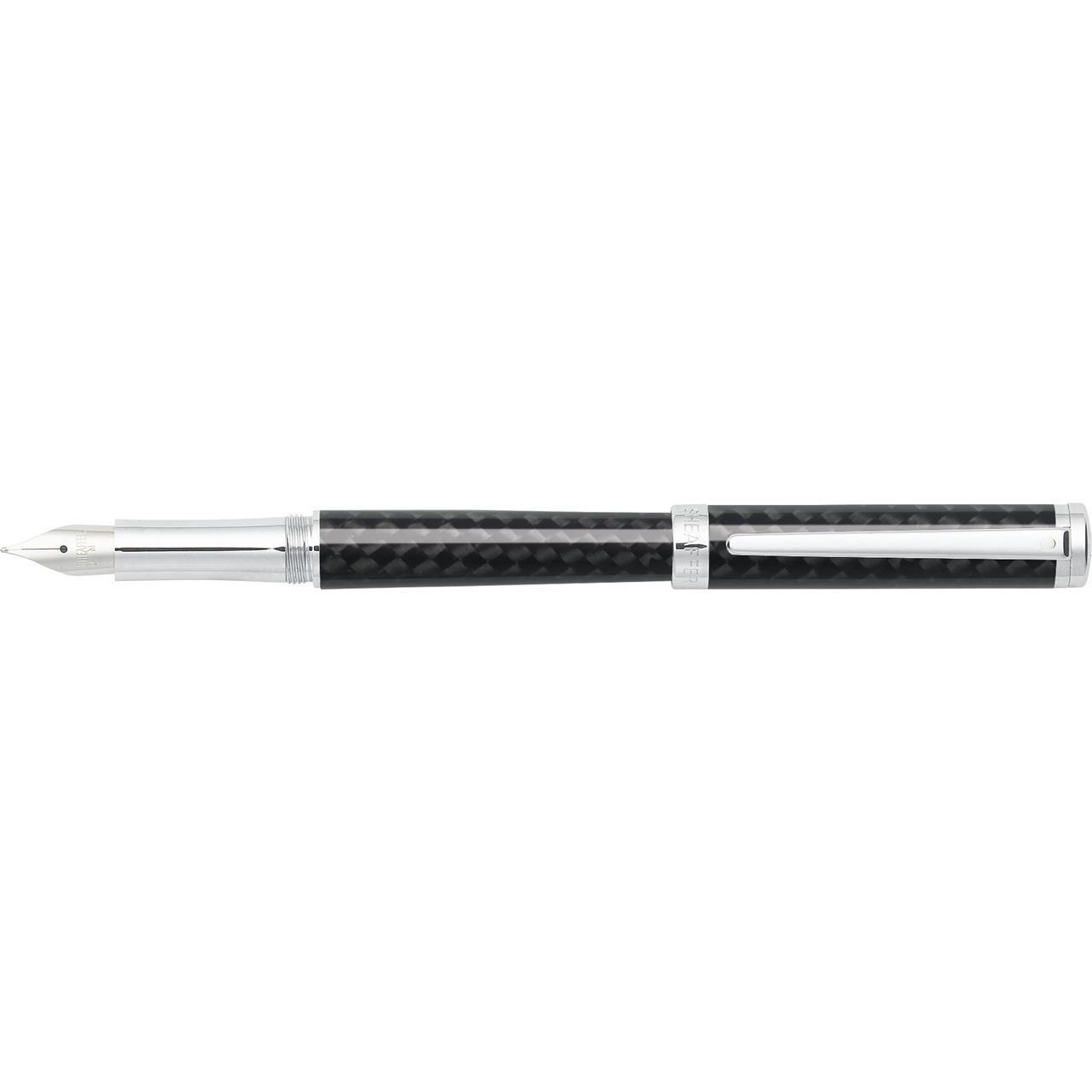 110510-sheaffer-intensity-fountain-pen-medium-nib-carbon-fiber-chrome