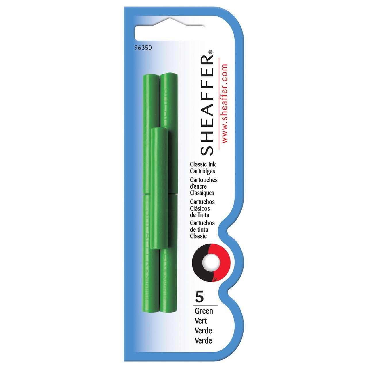 117485-5pc-sheaffer-skrip-fountain-pen-ink-cartridge-green-blister
