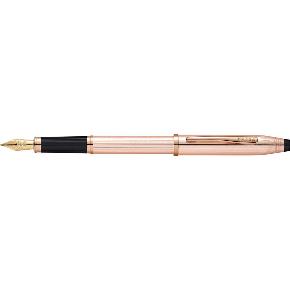111621-cross-century-ii-filled-fountain-pen-medium-nib-14kt-rose-gold