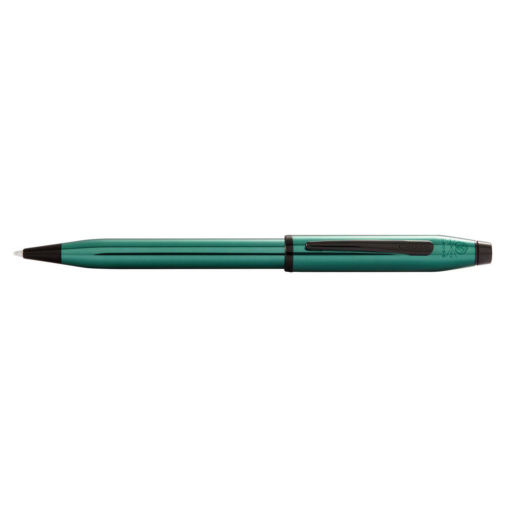 120430-cross-century-ii-ball-point-pen-medium-nib-translucent-green-lacquer-black