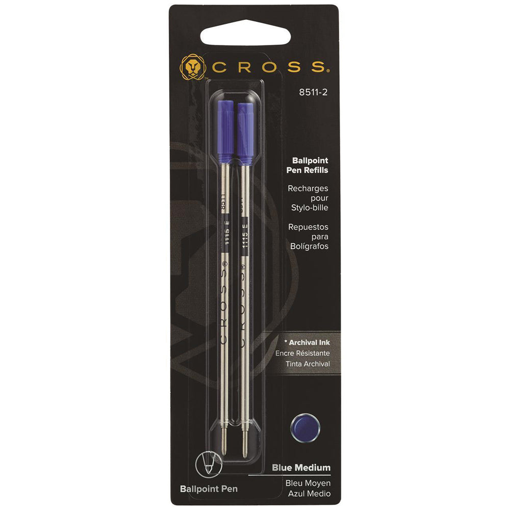 107927-2pc-cross-ink-refill-for-ball-point-pen-medium-blue