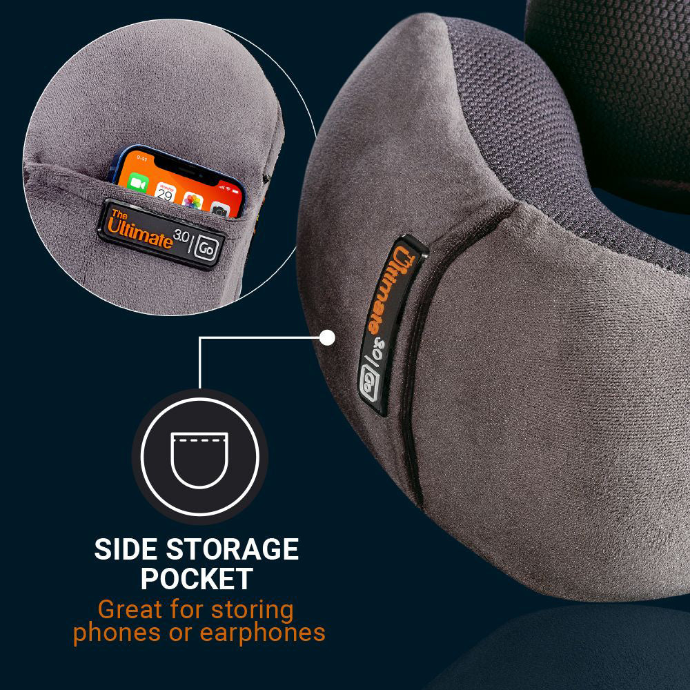 489-101-go-travel-28cm-memory-foam-ultimate-3-0-neck-pillow-grey