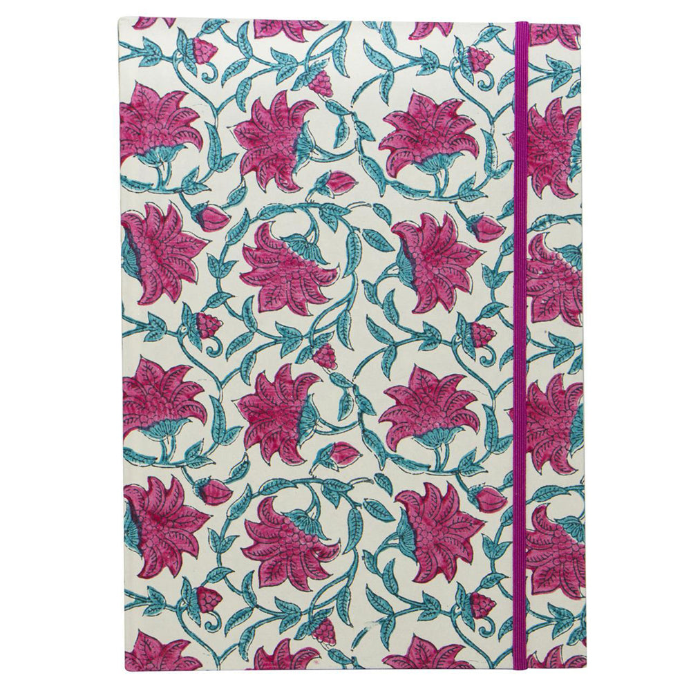 109146-lantern-studios-a4-journal-notebook-hardcover-stationery-indian-coral-flower
