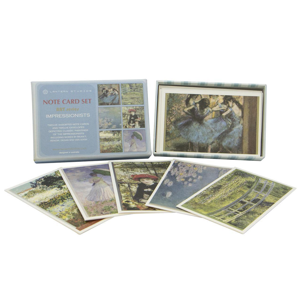 109225-12pc-lantern-studios-impressionists-note-card-envelope-set