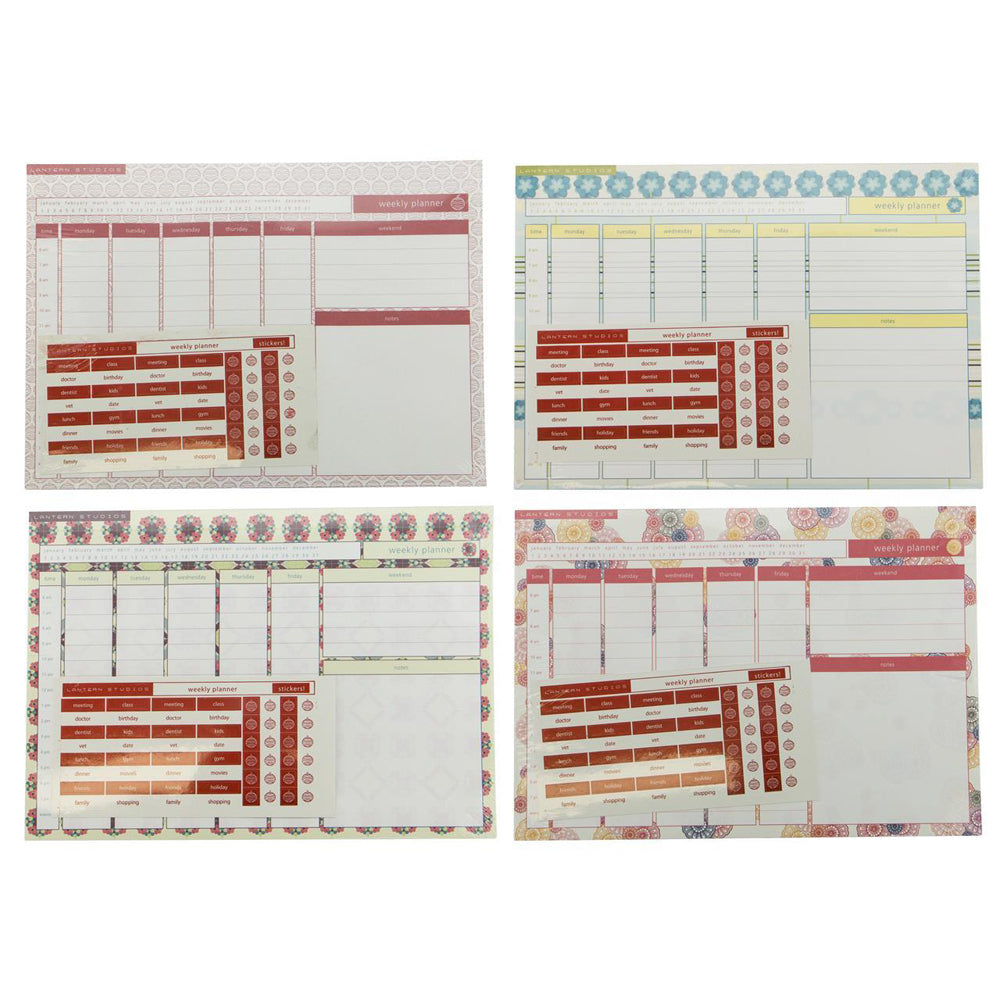 109313-4pc-lantern-studios-weekly-planner-w-stickers-assorted