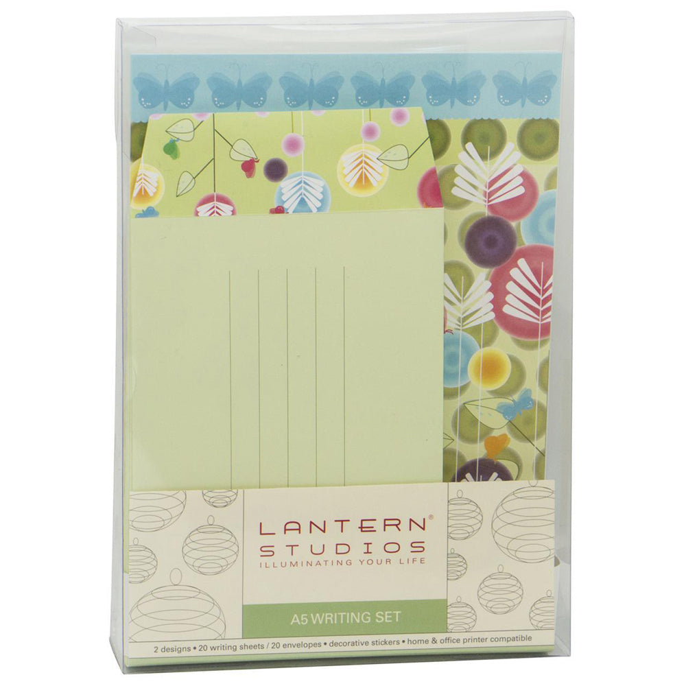 109315-40pc-lantern-studios-a5-sheet-envelope-writing-set-cottage-garden