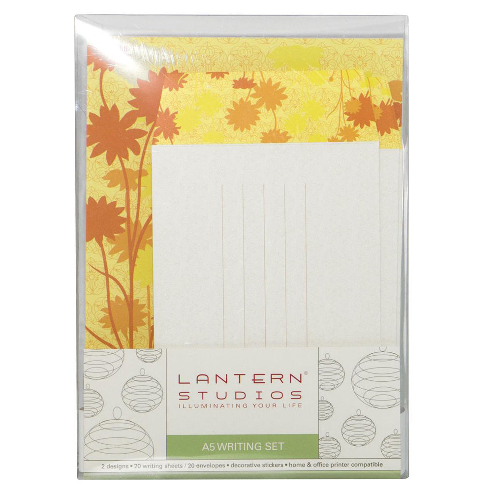 109316-40pc-lantern-studios-a5-sheet-envelope-writing-set-sunflowers