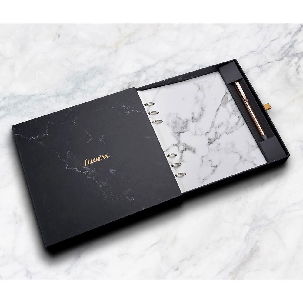 117279-filofax-a5-clipbook-marble-rose-gold-pen-gift-set