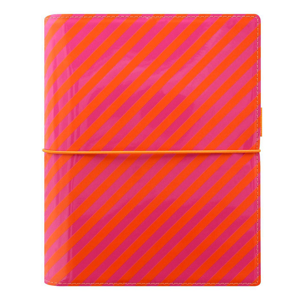 113872-filofax-a5-domino-patent-personal-organiser-orange-pink-stripe