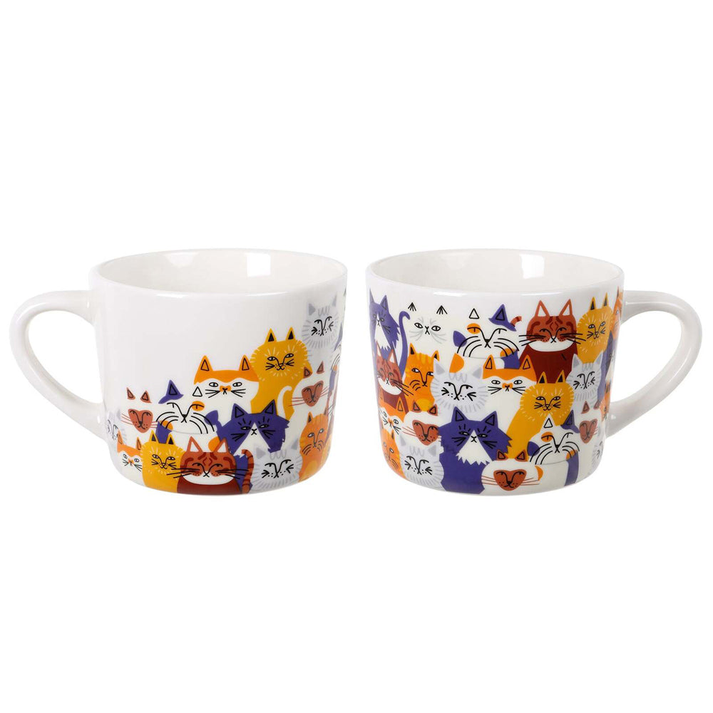 51093-wiltshire-clowder-of-cats-new-bone-china-mug-400ml