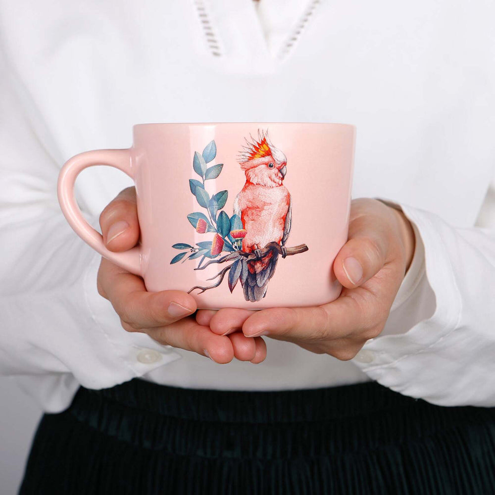 51092-wiltshire-pink-cockatoo-printed-new-bone-china-mug-400ml
