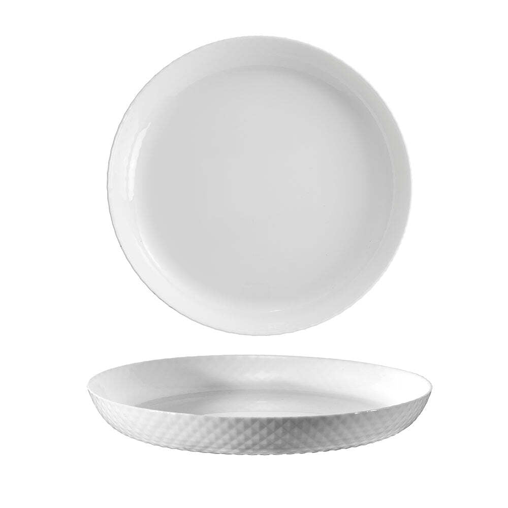 51087-wiltshire-diamond-white-glass-textured-dinner-plate-25cm